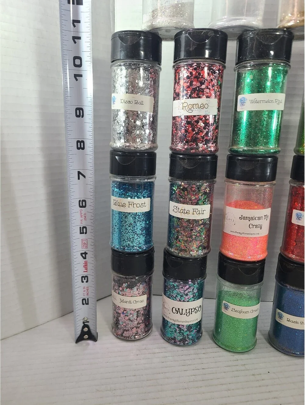 Fran's Huge Lot of 26 Craft Glitters for Tumblers, Nails, Resin Art High Quality